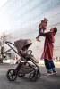 EASYWALKER Kombinált babakocsi Zoey Chestnut Brown + CYBEX Aton B2 i-Size + bázis