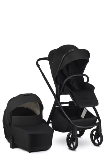 EASYWALKER Kombinált babakocsi Zoey Pure Black + CYBEX Aton B2 i-Size + bázis