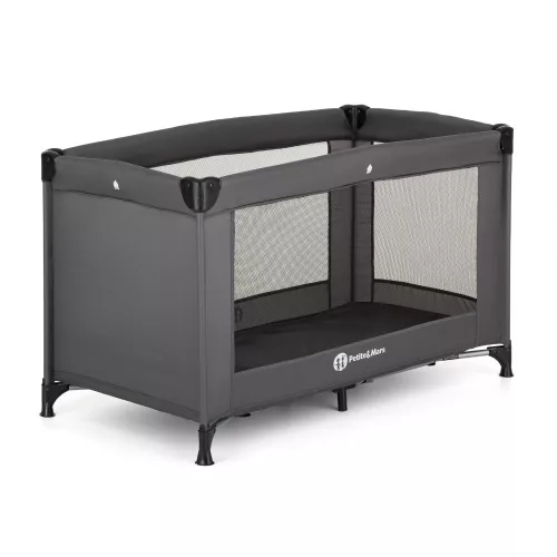 PETITE&MARS Utazóágy Koot Lite matraccal Foldie, Dark Grey