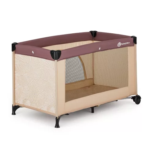 PETITE&MARS Utazóágy Nyja matraccal Foldie, Urban Jungle Sand