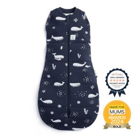   ERGOPOUCH Pólya és hálózsák 2 az 1-ben 0-3 hónap 3-6 kg 2,5 tog - Cocoon Whale
