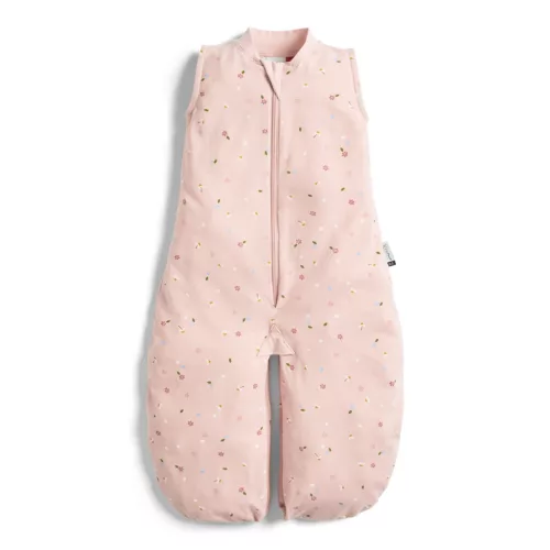 ERGOPOUCH Hálózsák és kezeslábas 2 az 1-ben organikus pamut Suit Daisies 3-12 hó, 6-10 kg, 0,2 tog