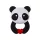 Akuku Szilikon rágóka – Panda