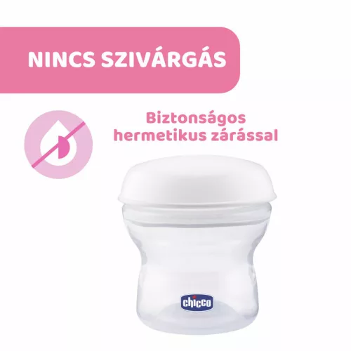 Chicco NaturalFelling Tejtároló, 4x150 ml anyatej tárolás, multifunkciós tárolók