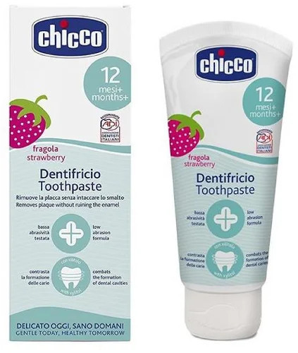 Chicco Eperízű fluormentes fogkrém Xilittel 50ml 1-5 év