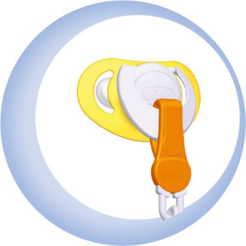 Chicco Cumitartó lánc 1 db ruhára csíptethető - kék