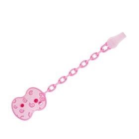  Chicco Cumitartó lánc 1 db ruhára csíptethető - rózsaszín