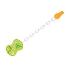 Chicco Cumitartó lánc 1 db ruhára csíptethető - zöld