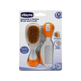   Chicco Fésű-Hajkefe természetes sörtékkel - narancssárga hajkefe
