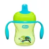 Chicco Training Cup 2in1 gyakorló-itatópohár kivehető szeleppel, kék