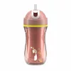 Chicco Sport Cup kulacs 266 ml duplafalú szívószálas csepegésmentes - rózsaszín