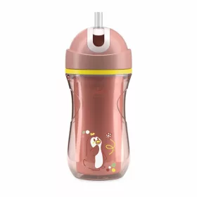   Chicco Sport Cup kulacs 266 ml duplafalú szívószálas csepegésmentes - rózsaszín