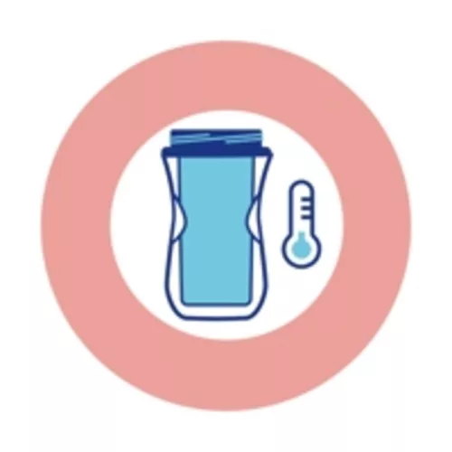 Chicco Sport Cup kulacs 266 ml duplafalú szívószálas csepegésmentes - rózsaszín