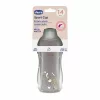 Chicco Sport Cup kulacs 266 ml duplafalú szívószálas csepegésmentes - szürke
