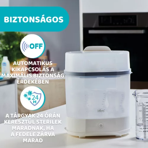 Chicco Elektromos gőzsterilizáló 3in1-ben - fehér