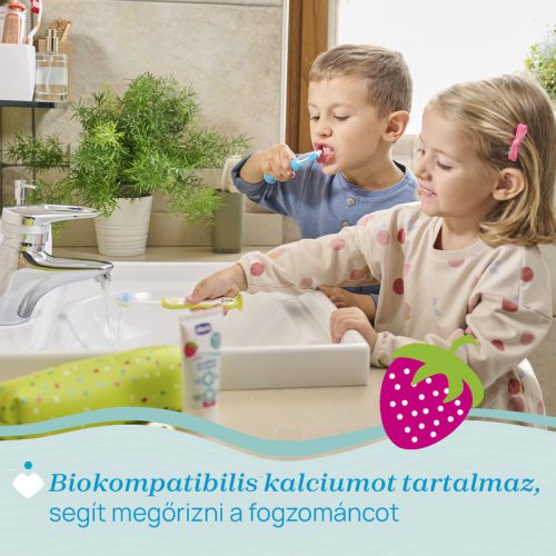 Chicco Eper ízű fogkrém fluoridos 50 ml xilittel - 1-5 év