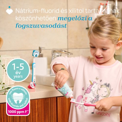 Chicco Eper ízű fogkrém fluoridos 50 ml xilittel - 1-5 év