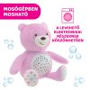 Chicco Baby Bear plüss maci projektor vetítő és ejszakai lámpa - rózsaszín