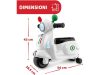 Chicco Vespa Primavera Italia robogó 12-36 hó, lábbal hajtós, fehér