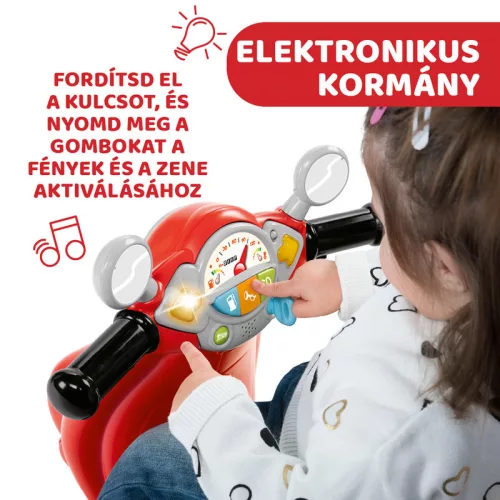 Chicco Vespa Primavera robogó 12-36 hó, lábbal hajtós, piros