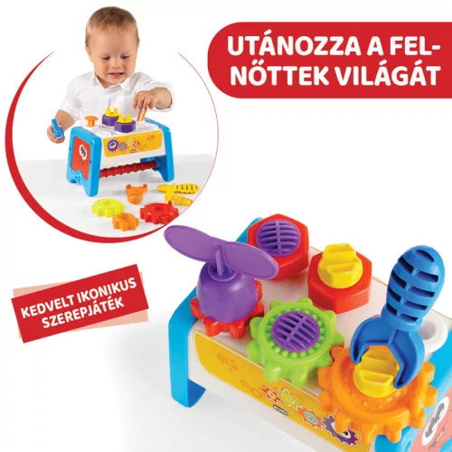 Chicco Szerelőpad és Szerszámos láda 2in1 fejlesztőjáték