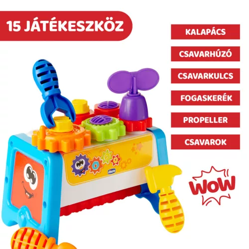 Chicco Szerelőpad és Szerszámos láda 2in1 fejlesztőjáték