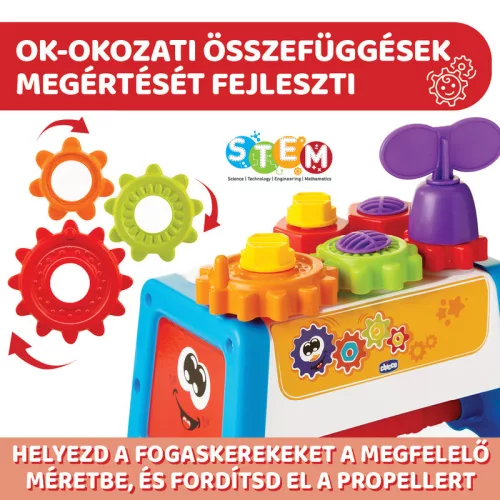 Chicco Szerelőpad és Szerszámos láda 2in1 fejlesztőjáték