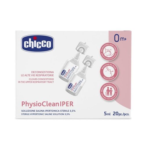 Chicco Hipertóniás sóoldat steril 3,5%-os, 20 x 5 ml sóoldat