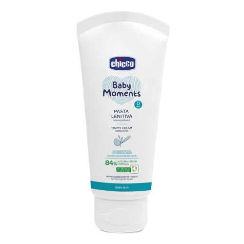 Chicco Popsikrém 100 ml – illatmentes olíva olajjal, panthenollal és 15% cink-oxiddal