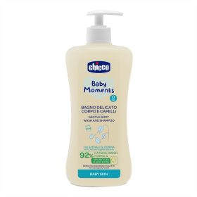   Chicco Fürdető & sampon 500 ml - újszülöttbőrre zabkivonat és növényi glicerin, semleges pH