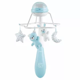   Chicco Rainbow Szivárvány zenélő forgó 3in1 kiságyjáték, projektor, éjjeli lámpa, kék