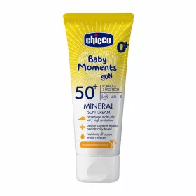   Chicco Ásványi Fényvédő krém SPF50+ (75 ml) UVA, UVB, INFRA sugárzás elleni nagyon magas védelem