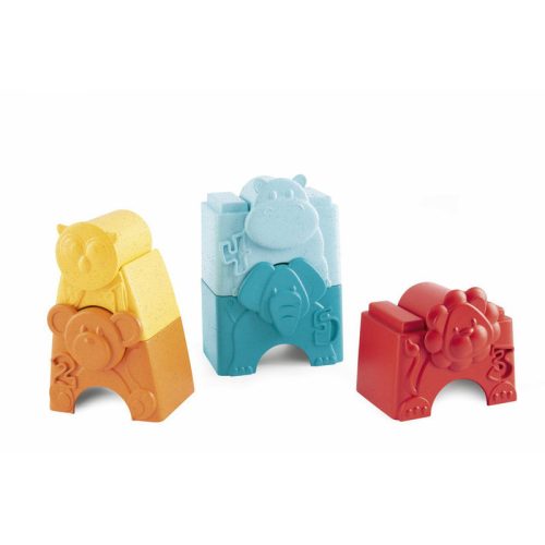 Chicco 2in1 Építőjáték ökoműanyagból-állatos torony