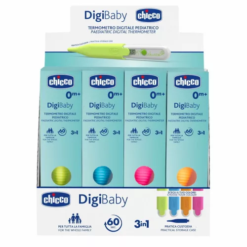 Chicco Digi Baby digitális hőmérő 1 db tokban - ultra kicsi