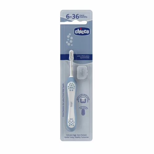 Chicco Fogkefe 6-36 hó ultrafinom sörtékkel - Indigókék
