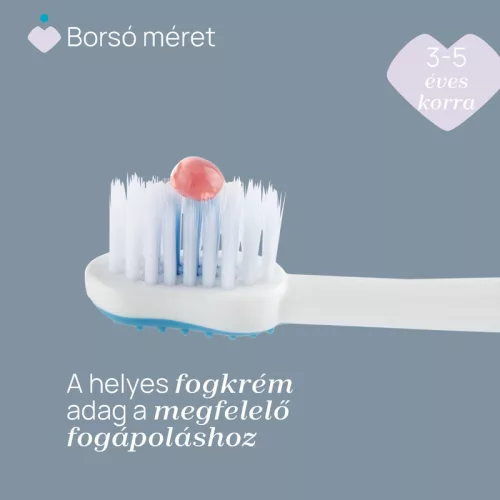 Chicco Fogkefe 3-6 év tejfogakhoz tapadókorongos védőkupakkal