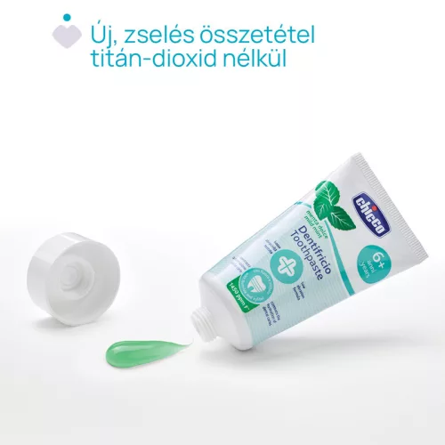 Chicco Menta ízű fogkrém fluoridos 50 ml xilittel - 6 év+
