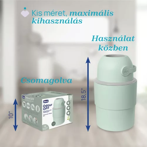 Chicco Teleszkópos pelenkatároló (15 db nejlonzsákkal) extra utántölt költség nélkül