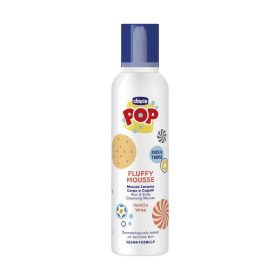   Chicco POP Habsampon és Fürdőhab Spray 200ml vaníliás keksz illatú gyerekek és tinik részére
