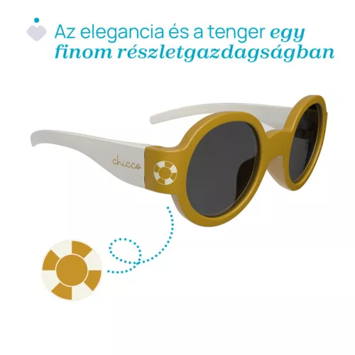 Chicco Chicco napszemüveg 0m+Beige füstös lencsékkel 2026 a