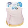 Chicco Milky Bib előke nedvszívó nyakrésszel és cumipánttal - 2 db szivacsbetétes előke, lányos