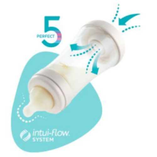 Chicco Perfect5 biofunkcionális cumisüveg 150 ml-normál átfolyás - kék