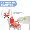 Chicco Pocket Snack 15 kg-ig, hordozható székmagasító, Poppy Red