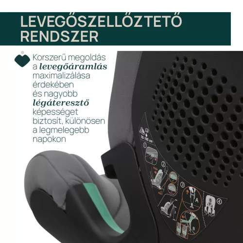 Chicco Seat&Go I-Size 76-150 cm autósülés 1/2/3 korcsoport - szürke