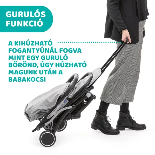 Chicco TROLLEYme babakocsi automata zárral 0-15 kg, 0-3 év, Light grey