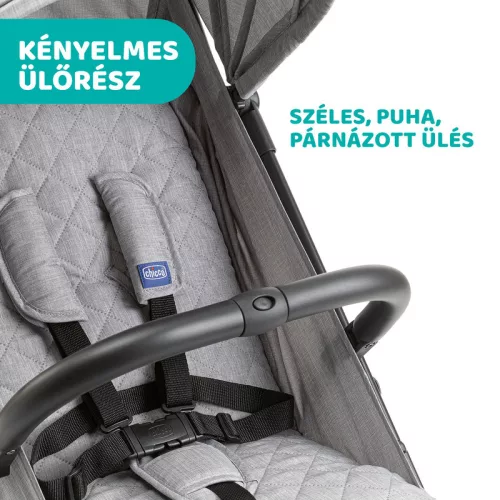 Chicco TROLLEYme babakocsi automata zárral 0-15 kg, 0-3 év, Light grey