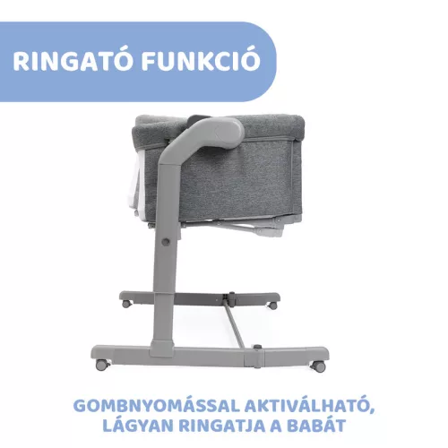 Chicco Next2me Magic Evo babaágy Co-Sleeping, 0-6 hó Dark Grey