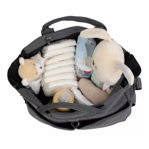 Chicco Parent Bag kismamatáska tárolózsebekkel és pelenkázó alátéttel - sötétszürke