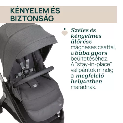 Chicco BELLAGIO Trio babakocsi önműködő záródással 22 kg-ig