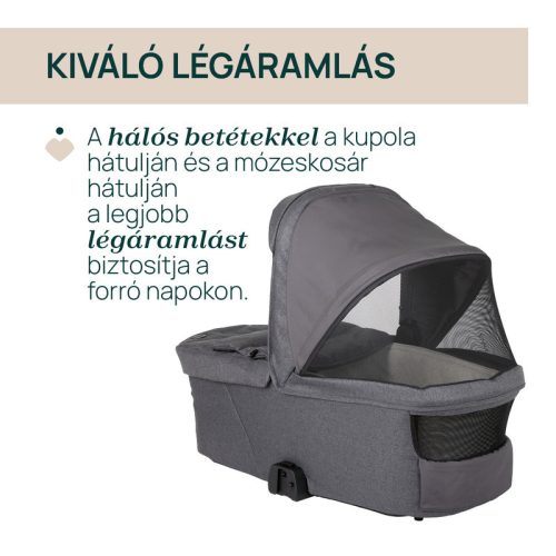 Chicco Flexi mózeskosár csak szettben kapható a Bellagio babakocsihoz Kory Plus hordozóval